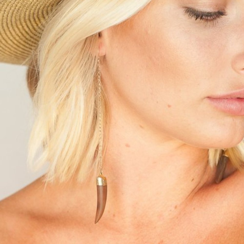 Heather Gardner Boho Tusk Earrings